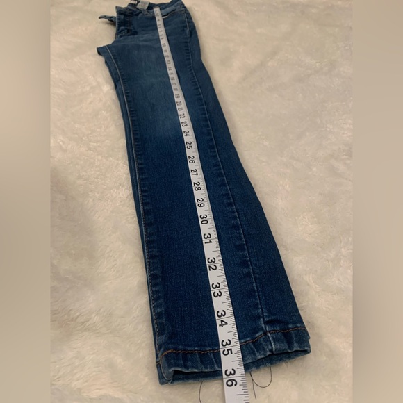 Stylish Dark Blue Women's Straight Leg Jeans - Picture 2 of 6